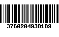 Código de Barras 3760204930189