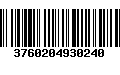 Código de Barras 3760204930240