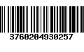 Código de Barras 3760204930257