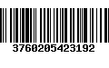 Código de Barras 3760205423192