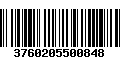 Código de Barras 3760205500848