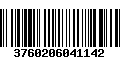 Código de Barras 3760206041142