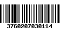 Código de Barras 3760207030114