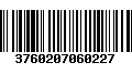 Código de Barras 3760207060227