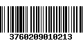 Código de Barras 3760209010213