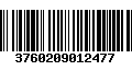 Código de Barras 3760209012477