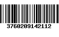 Código de Barras 3760209142112