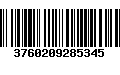 Código de Barras 3760209285345