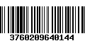 Código de Barras 3760209640144