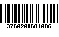 Código de Barras 3760209681086