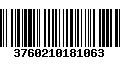 Código de Barras 3760210181063