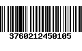 Código de Barras 3760212450105