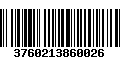 Código de Barras 3760213860026