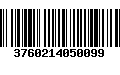 Código de Barras 3760214050099