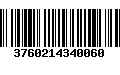 Código de Barras 3760214340060