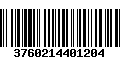 Código de Barras 3760214401204