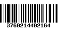 Código de Barras 3760214402164