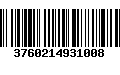 Código de Barras 3760214931008