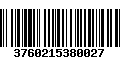 Código de Barras 3760215380027