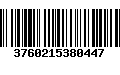 Código de Barras 3760215380447