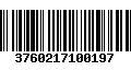 Código de Barras 3760217100197