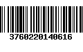 Código de Barras 3760220140616