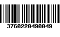 Código de Barras 3760220490049