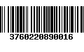 Código de Barras 3760220890016