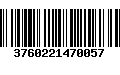 Código de Barras 3760221470057