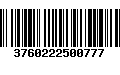 Código de Barras 3760222500777