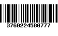 Código de Barras 3760224580777