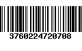 Código de Barras 3760224720708