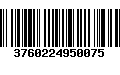 Código de Barras 3760224950075