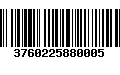 Código de Barras 3760225880005