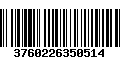 Código de Barras 3760226350514