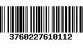 Código de Barras 3760227610112