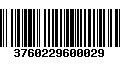 Código de Barras 3760229600029