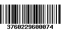 Código de Barras 3760229600074