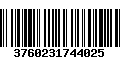 Código de Barras 3760231744025