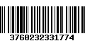 Código de Barras 3760232331774