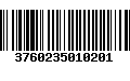 Código de Barras 3760235010201