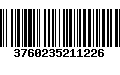 Código de Barras 3760235211226