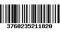 Código de Barras 3760235211820