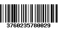 Código de Barras 3760235780029