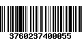 Código de Barras 3760237400055