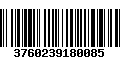 Código de Barras 3760239180085