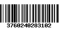 Código de Barras 3760240283102