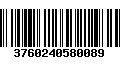 Código de Barras 3760240580089