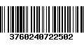 Código de Barras 3760240722502