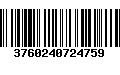 Código de Barras 3760240724759